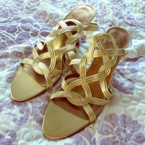 HOST PICK! sexy gold disco shoes!